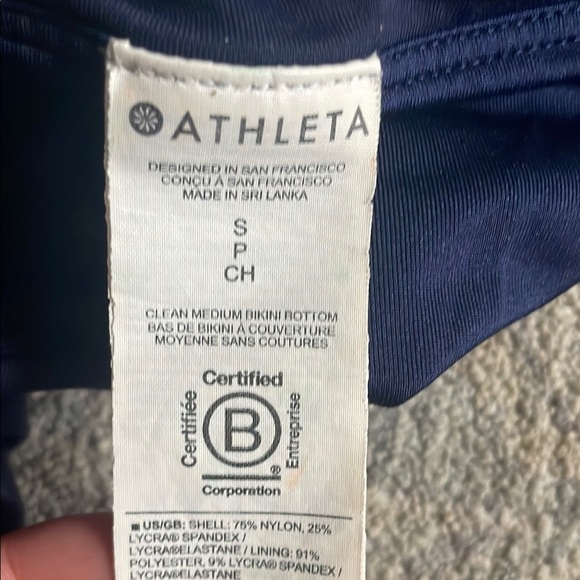 Athleta Blue Bikini Set Racerback Design - Picture 3 of 4